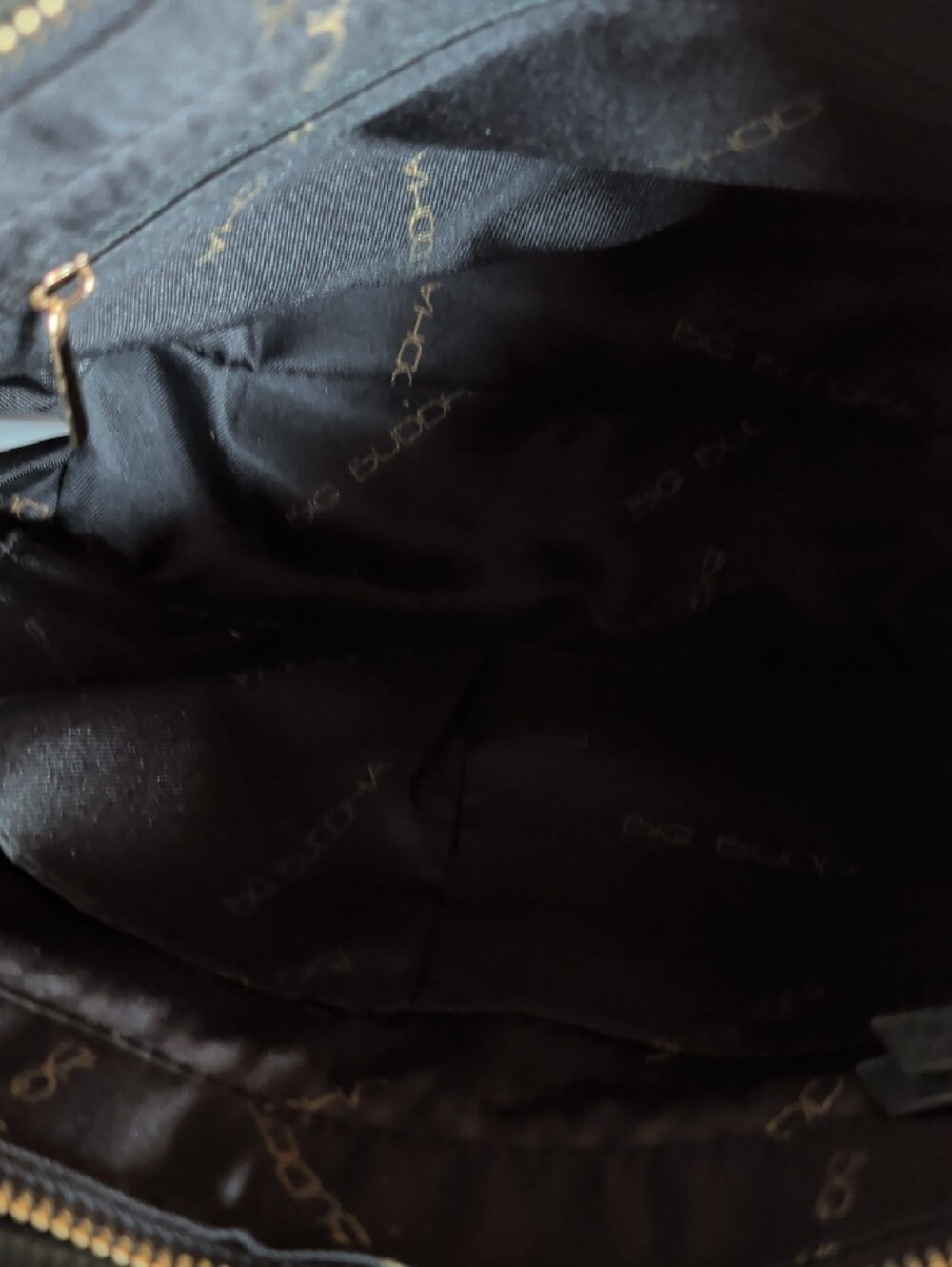 Big Buddha, Chic Black Women's Satchel Handbag with Gold Hardware. - Picture 7 of 12